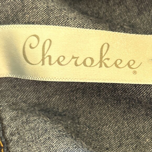 Cherokee Girls SZ M Vintage Blue Denim Top or Dress Western Cottage Prairie 80's - Picture 9 of 11